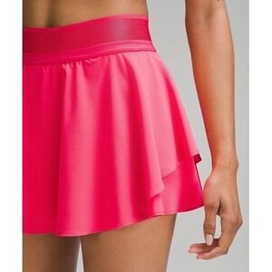 Lululemon Court Rival High-Rise Skirt Women 10 Lip Gloss Tennis Athletic Skort